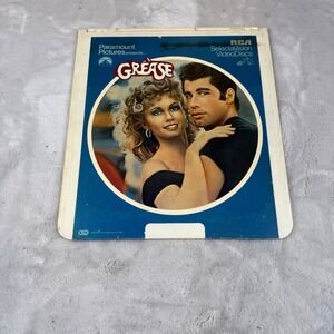 Grease RCA SelectaVision VideoDisc CED Vintage Movie John Travolta Paramount